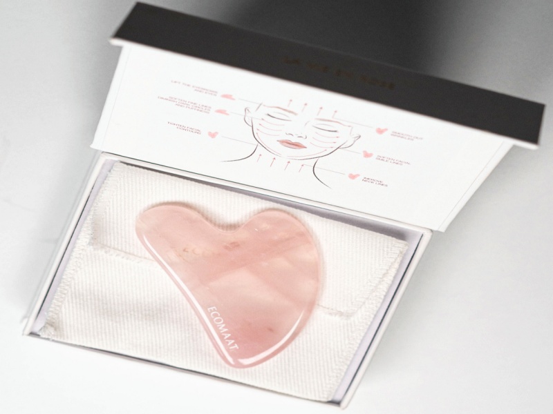 GUA SHA ROSEN QUARTZ MASSAGESTEIN